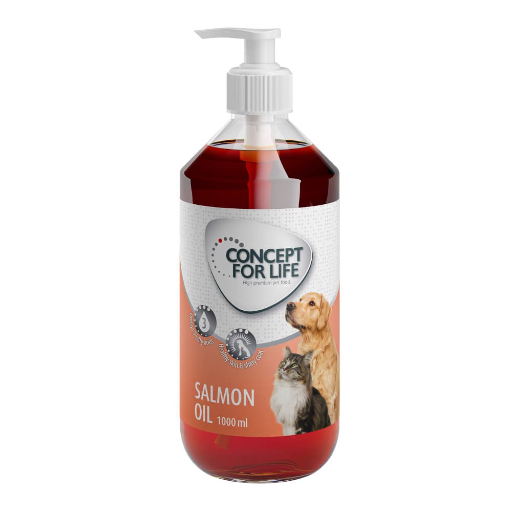 Huile de saumon Concept for Life pour chien et chat - 2 x 1000 mL