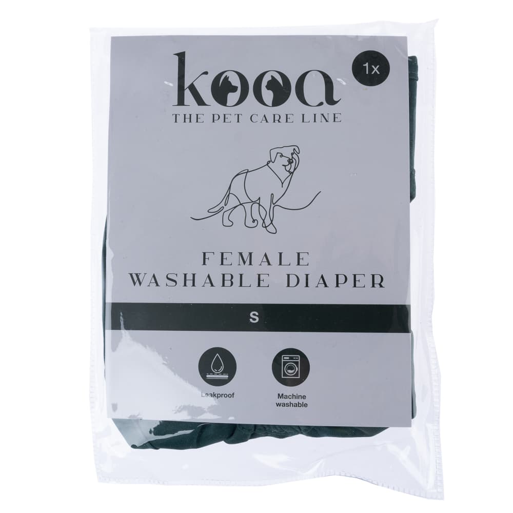 Couche lavable kooa pour chien femelle - taille S
