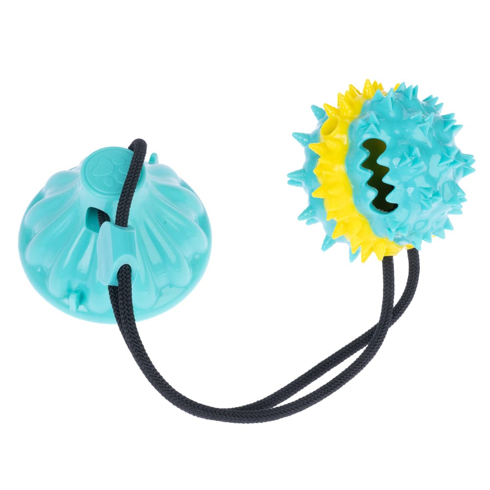 TIAKI balle à picots avec ventouse 35cm jouet pour chien
