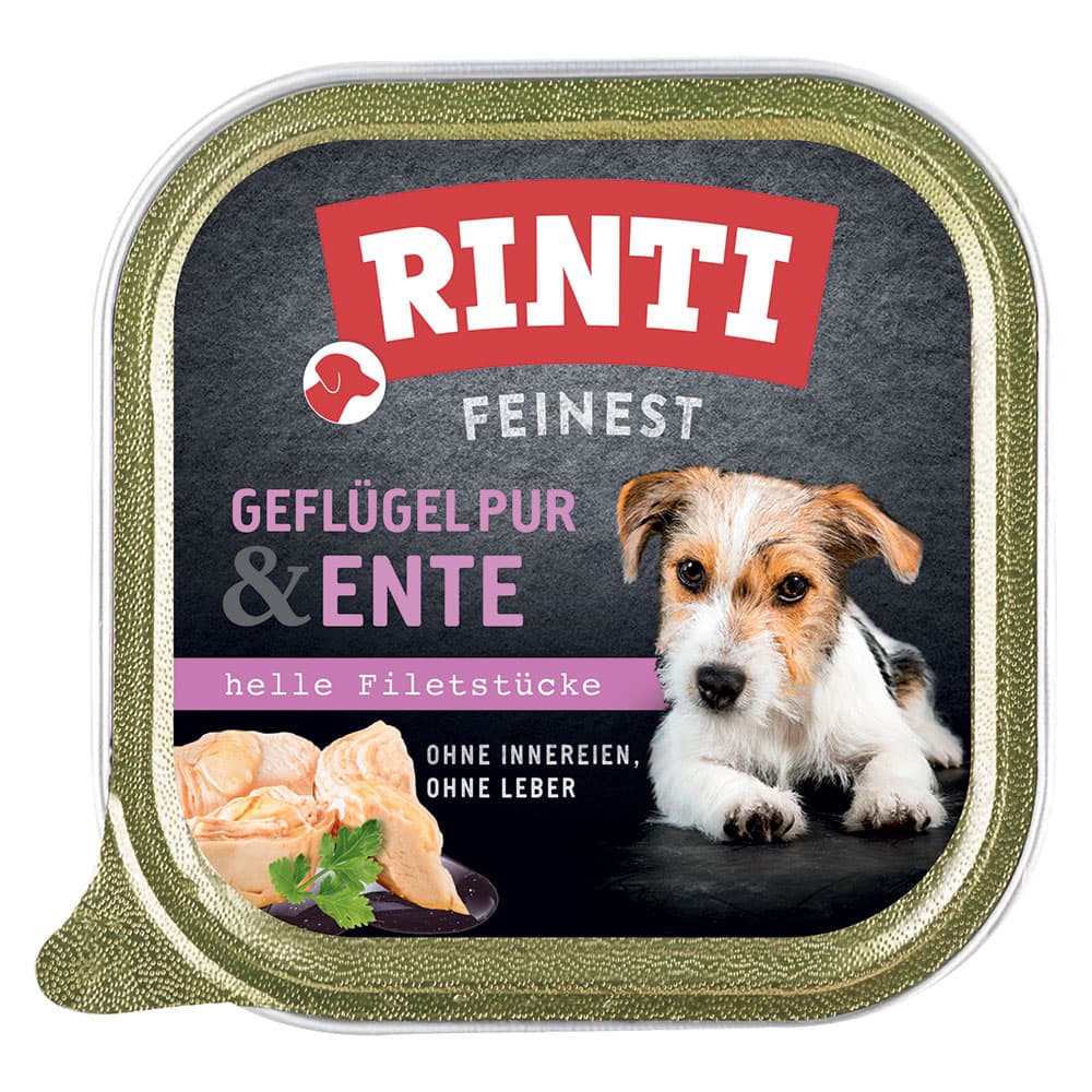 RINTI Feinest 11 x 150 g pour chien - volaille, canard