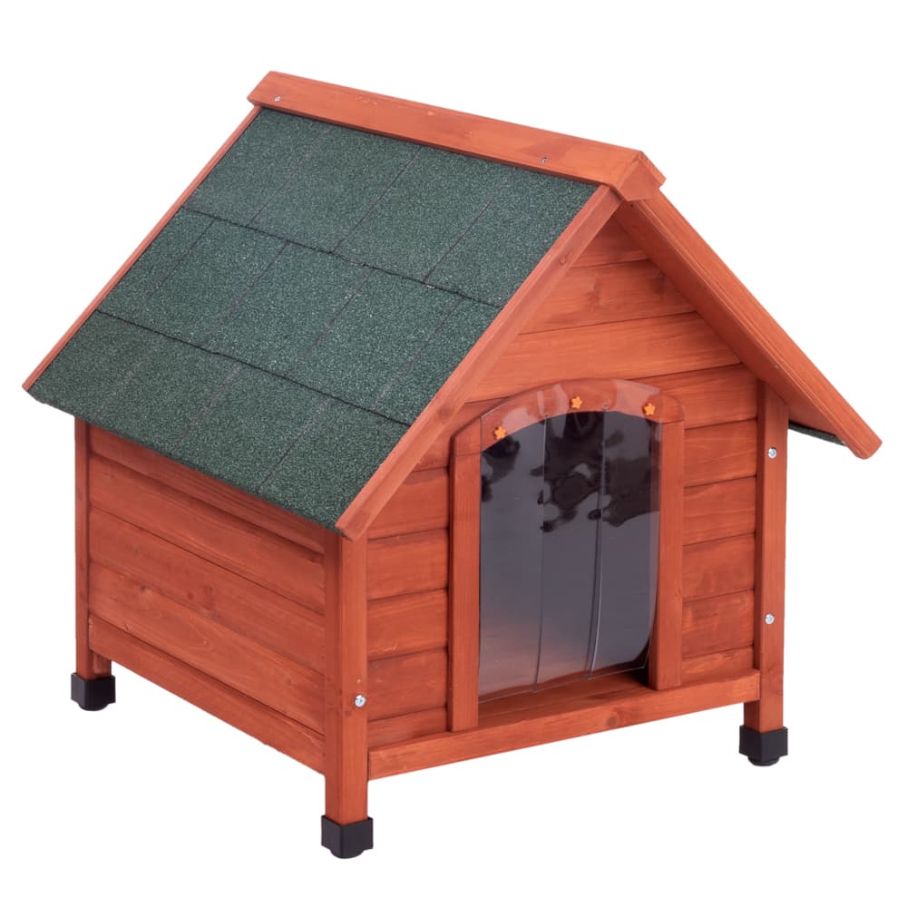 Niche Spike Confort avec porte en plastique pour chien - taille S : l 72 x P 76 x H 76 cm