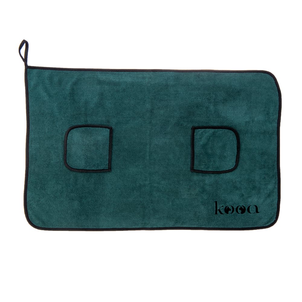 Serviette en microfibre kooa Deluxe pour chien - taille M : L 90 x l 60 cm
