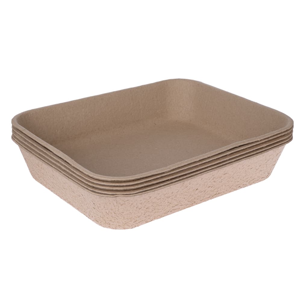 TIAKI Boîte à litière jetable pour chats Alba, lot de 5