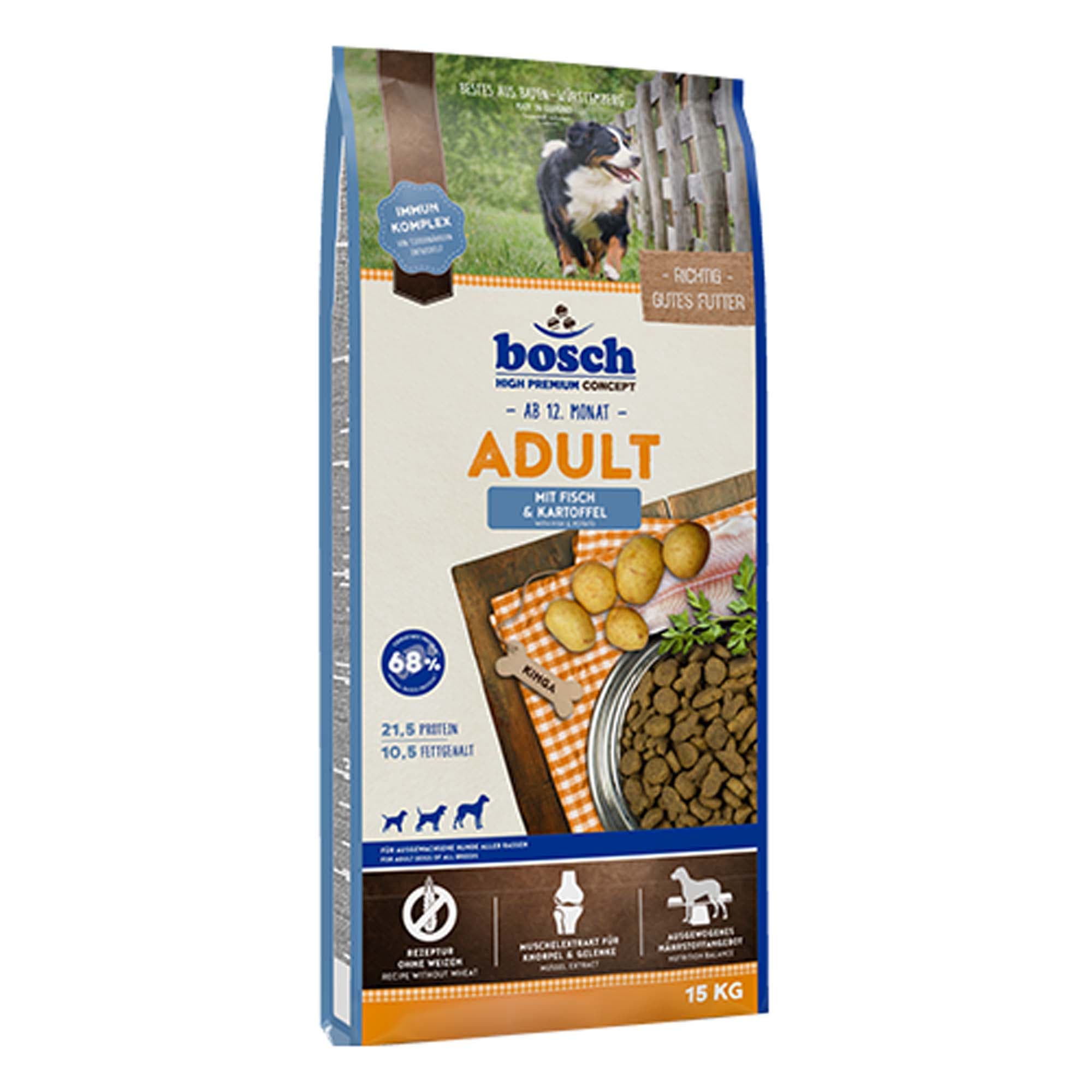 2x15kg Adult poisson & pommes de terre Bosch High Premium concept pour chien