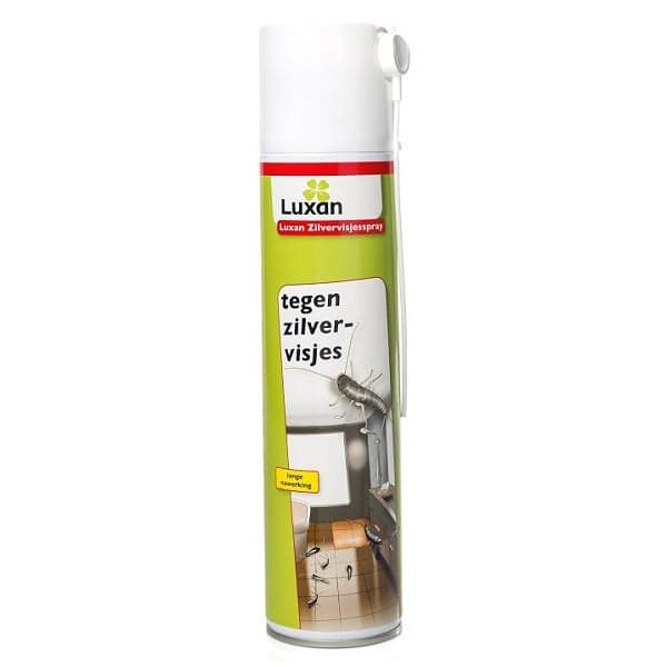 Luxan Zilvervisjesspray Tegen Visjes - Nawerking van 6 weken - Ook tegen papiervisjes - Geleverd met spuitlans