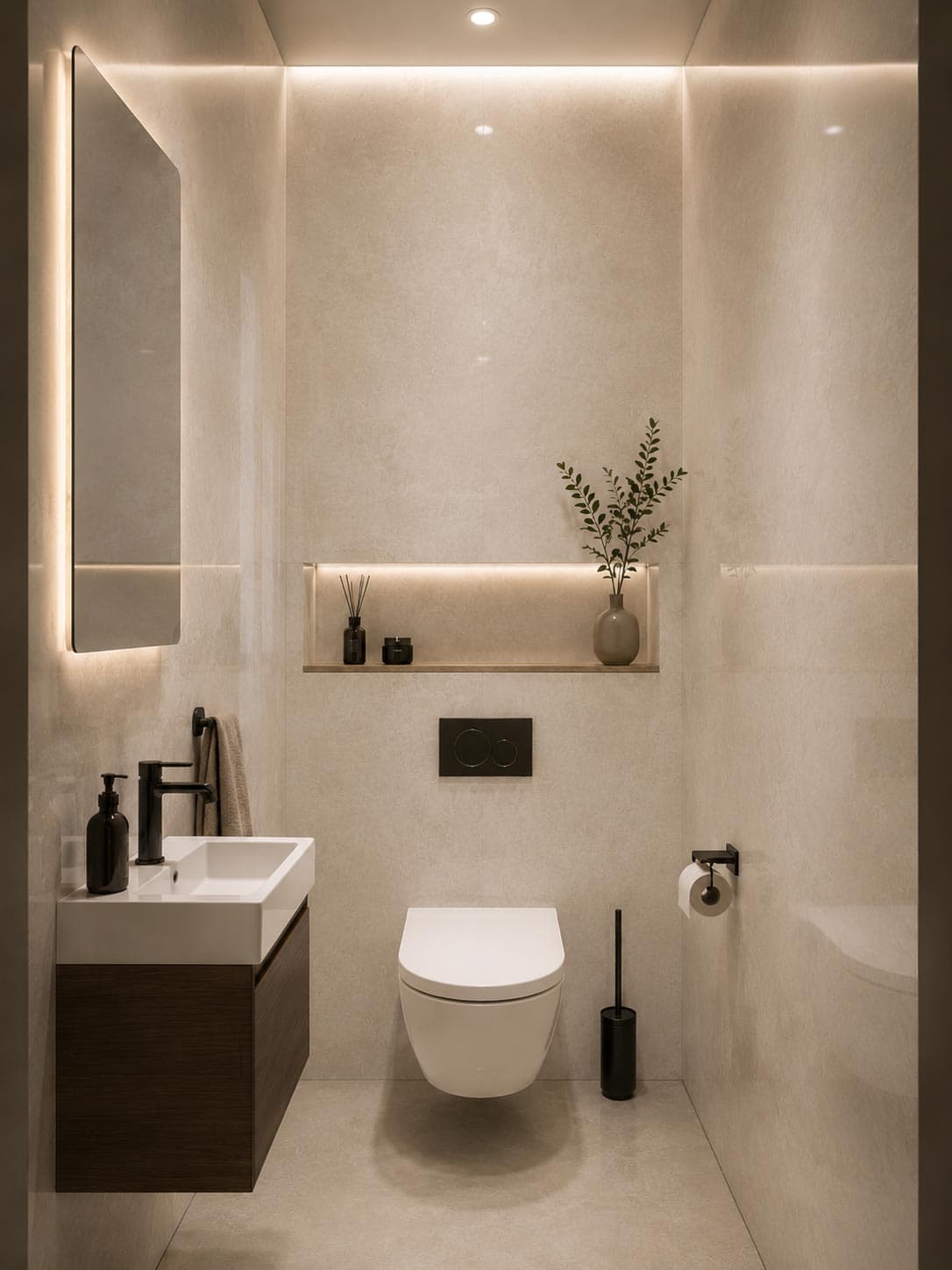 PVC Marmer Creme Marfil Glans 260x122x0,3cm