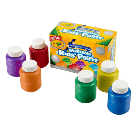Crayola wasbare metallic verf - 6 stuks
