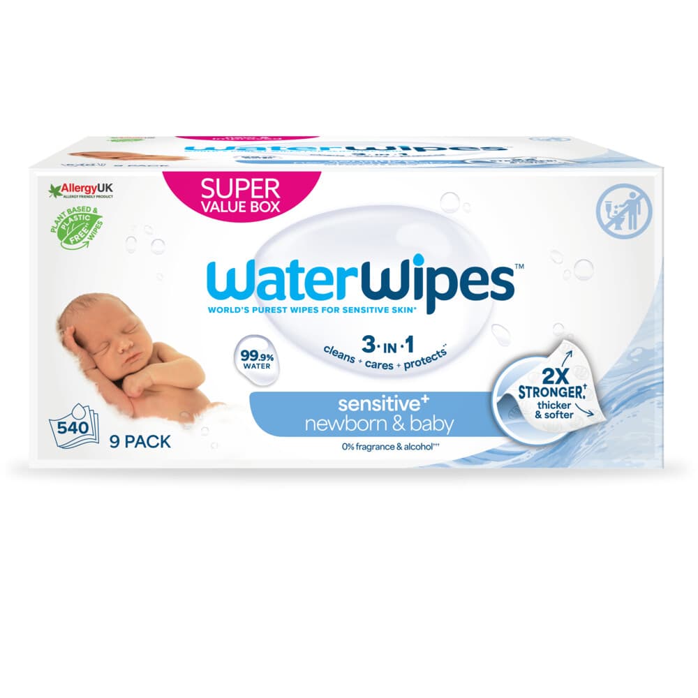WaterWipes Baby Billendoekjes 9x60 = 540 stuks