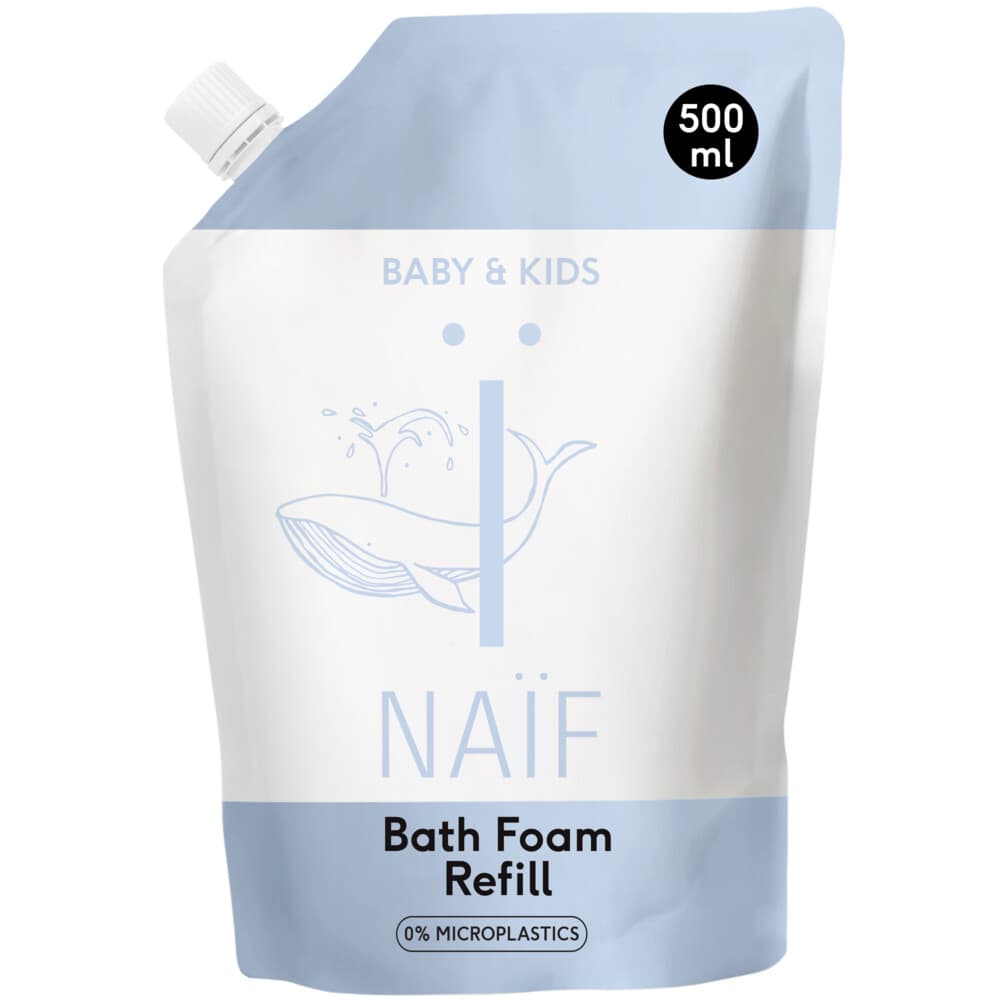Naif Baby & Kids Verzorgende Badschuim Navulverpakking 500 ml