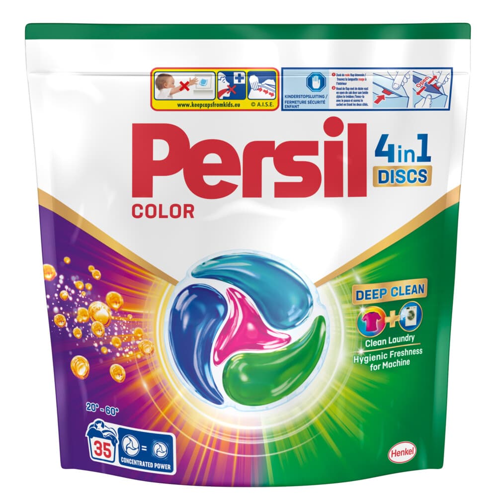 2e halve prijs: Persil Wasmiddelcapsules Discs Gekleurde was 35 stuks
