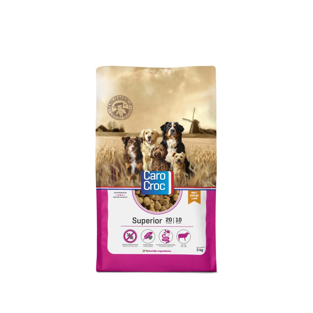 CaroCroc Hondenvoer Droog Superior 3 kg