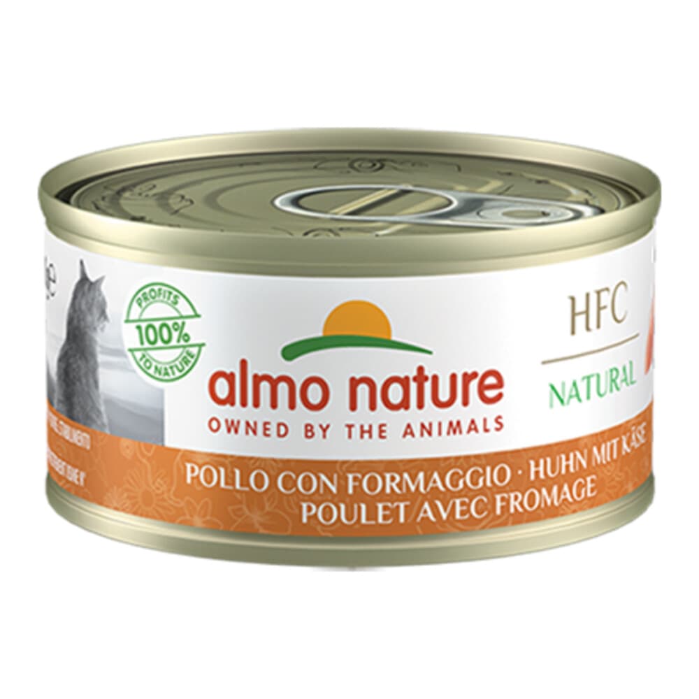 Almo Nature HFC Natural Kattenvoer Nat Kip & Kaas 70 gr