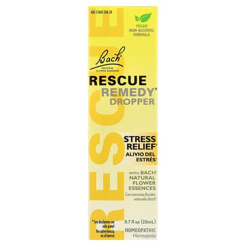 Bach, Rescue Remedy® Druppelaar, Stressverlichting, 20 ml