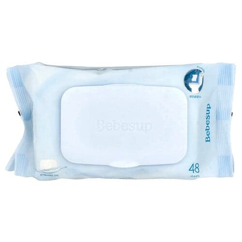 Bebesup, Bidetdoekjes, vochtige doekjes voor baby's, 48 vellen