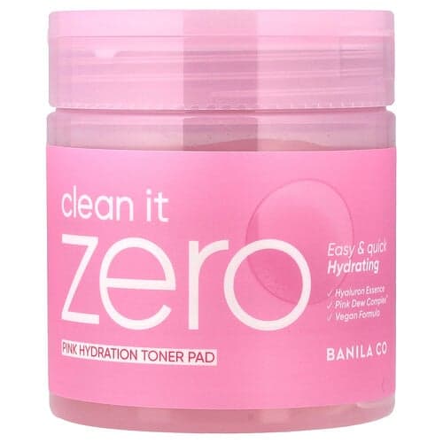 Banila Co, Clean it Zero, roze hydratatie tonerpad, 70 pads, 7.94 fl oz (235 ml)
