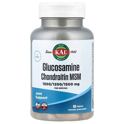 KAL, Glucosamine Chondroïtine MSM, 60 tabletten
