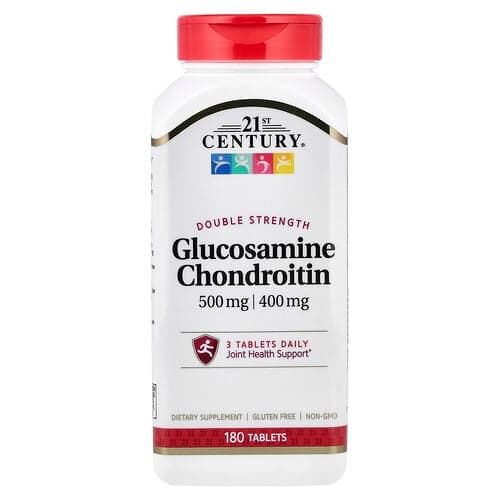 21st Century, Glucosamine Chondroïtine, Dubbele Sterkte, 180 Tabletten