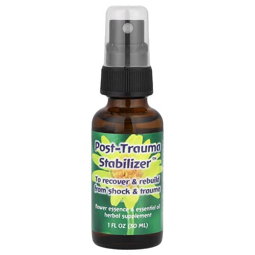 Flower Essence Services, Post-Trauma Stabilizer™, bloesemessence en etherische olie, 30 ml