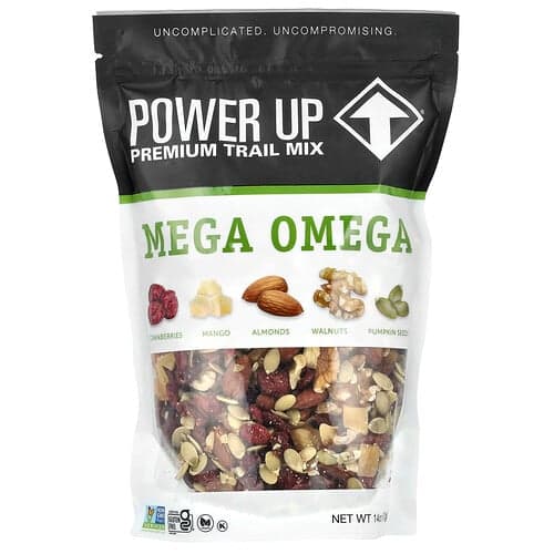 Power Up, Premium Trail Mix, Mega Omega, 397 g