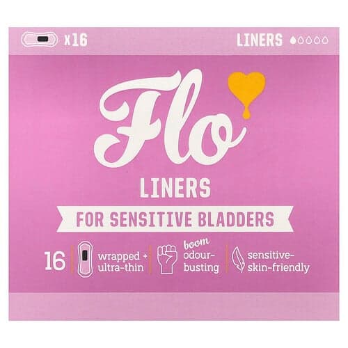 Here We Flo, Inlegkruisjes, voor gevoelige blaasjes, ultradun, 16 inlegkruisjes