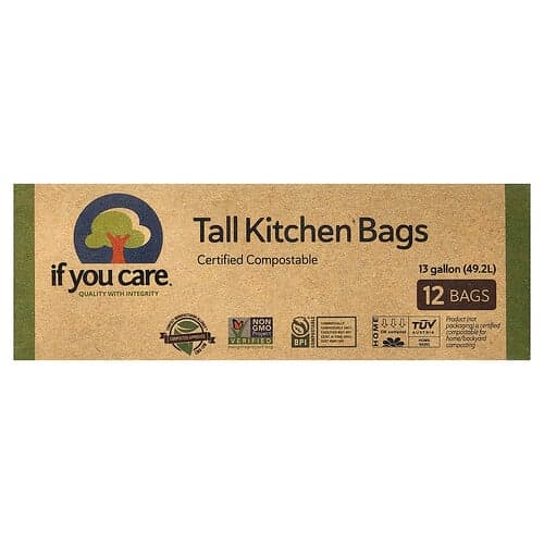 If You Care, Grote keukentassen, 13 gallon, 12 zakken