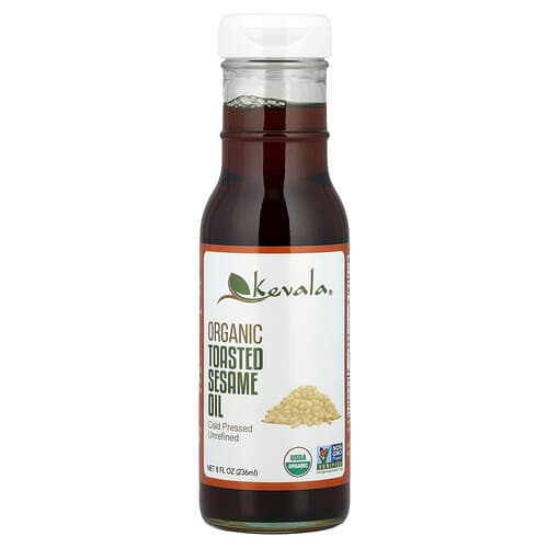 Kevala, Biologische geroosterde sesamolie, 8 fl oz (236 ml)