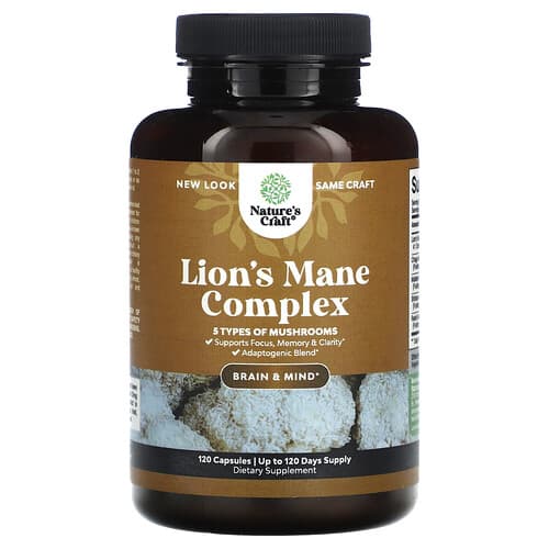 Nature's Craft, Lion's Mane Complex, 120 capsules