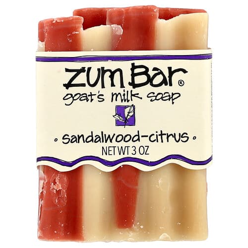 ZUM, Zum Bar®, geitenmelkzeep, sandelhout-citrus, 85 gram