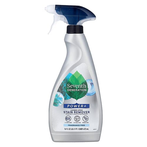Seventh Generation, Power+, Wasmiddel Vlekverwijderaar, Geurvrij, 473 ml