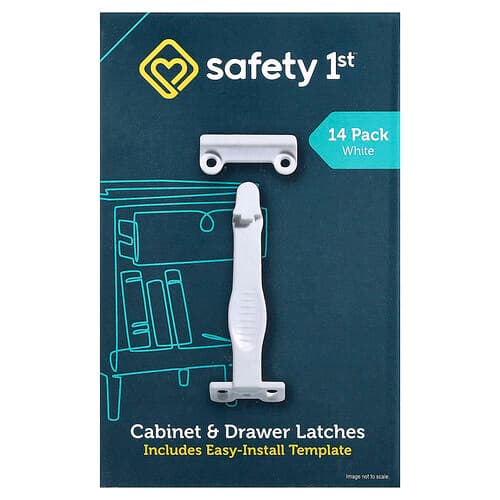 Safety 1st, Kast- en ladesluitingen, wit, 14 stuks