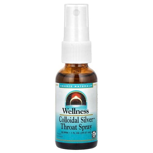 Source Naturals, Wellness, Colloidaal Zilver™ Keelspray, 30 PPM, 1 fl oz (29,57 ml)