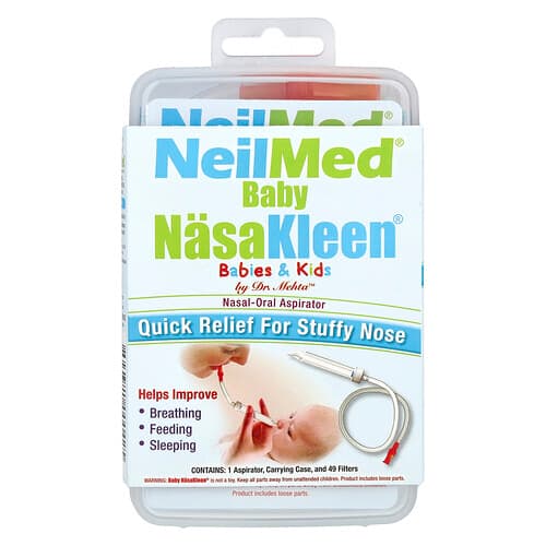 Squip, NeilMed NasaKleen, baby's en kinderen neus-mondzuiger, 1 set