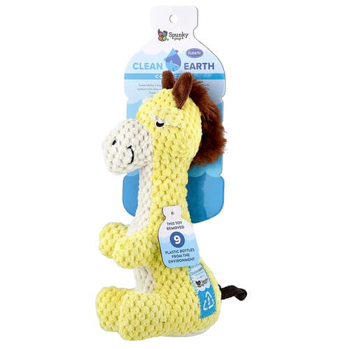 Spunky Pup, Clean Earth Collection, Giraffe, 1 stuk speelgoed
