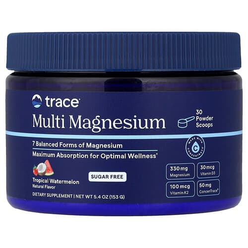 Trace, Multimagnesium, tropische watermeloen, 153 g