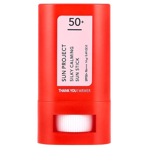 Thank You Farmer, Sun Project, Silky Calming Sun Stick, SPF 50+ PA++++, 0,49 oz (14 g)