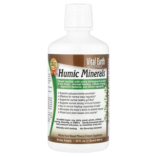 Vital Earth Minerals, Humus Mineralen, 32 fl oz (946 ml)