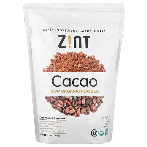 Zint, Biologisch rauw cacaopoeder, 907 g