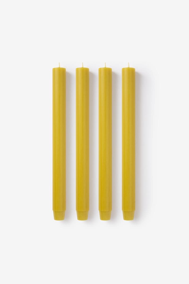 Petites Bougies Chandelier - Jaune
