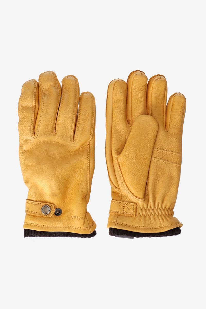 Hestra Okergele Leren Handschoenen