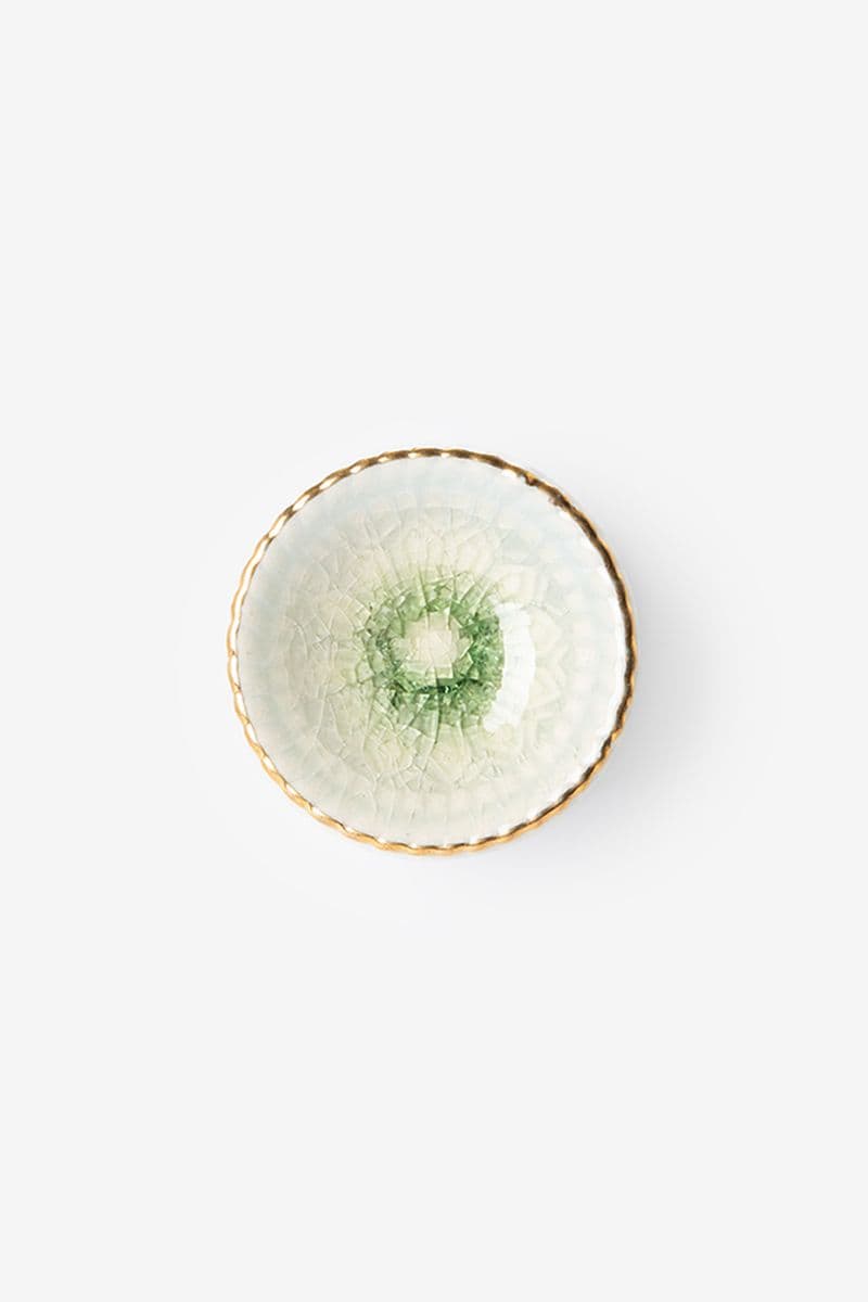 Groene Deurknop Met Gouden Details