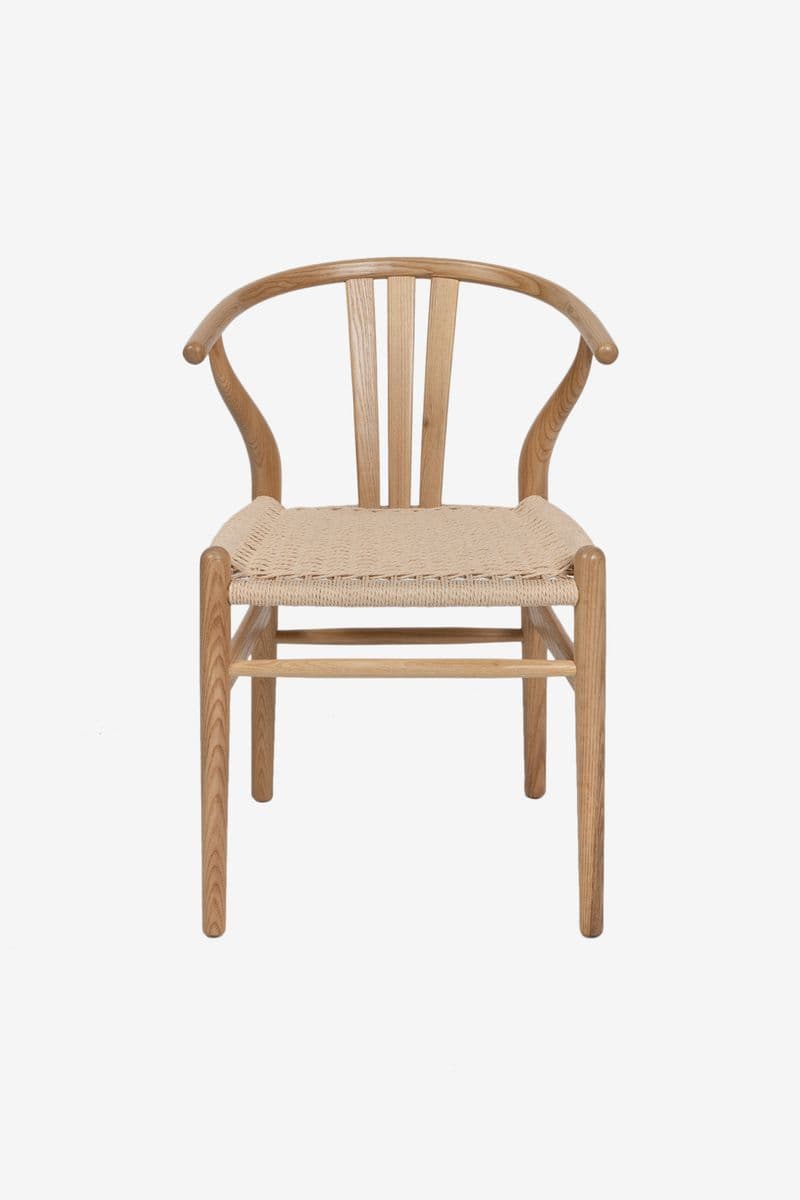 Chaise En Bois Avec Corde Tressée
