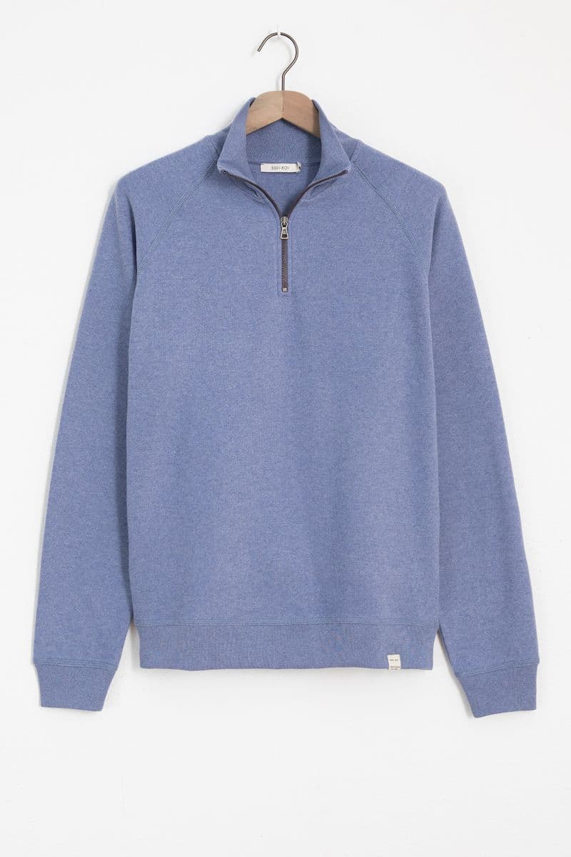 Sweat Avec Fermeture Éclair - Bleu