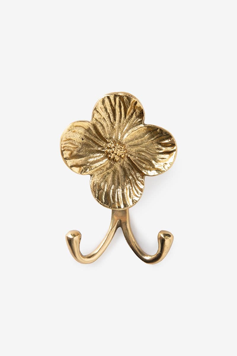 Patére En Laiton Fleur