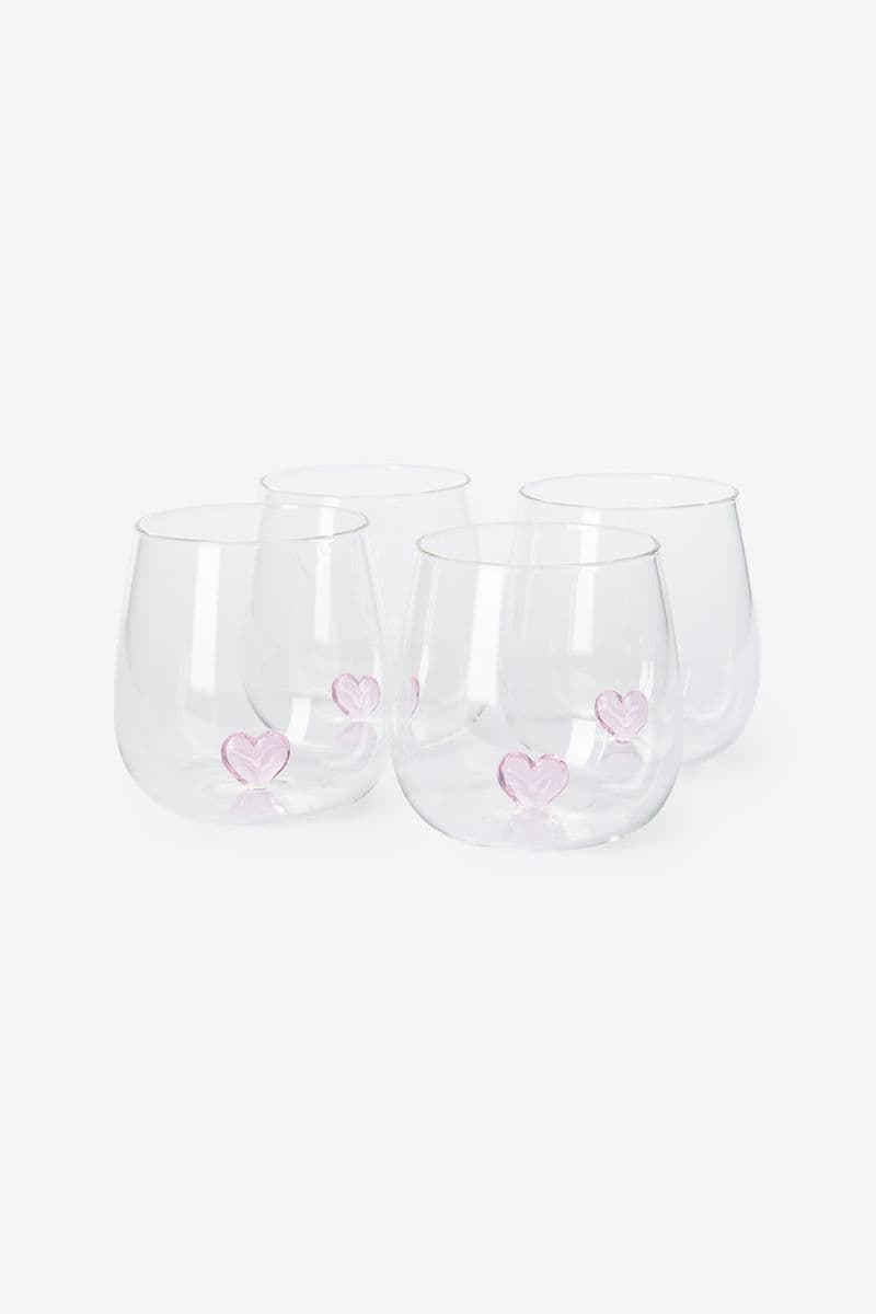 Verre À Eau Avec Cœur