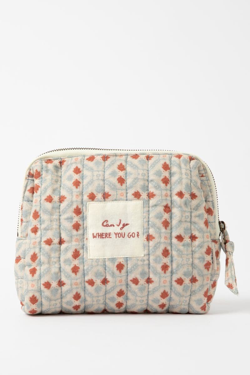 Trousse De Toilette Avec Imprimé Et Texte - Multicolore