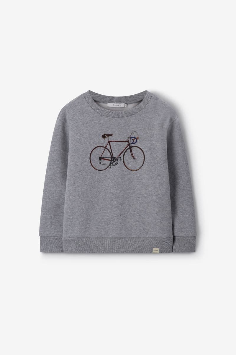 Sweat Avec Vélo - Gris
