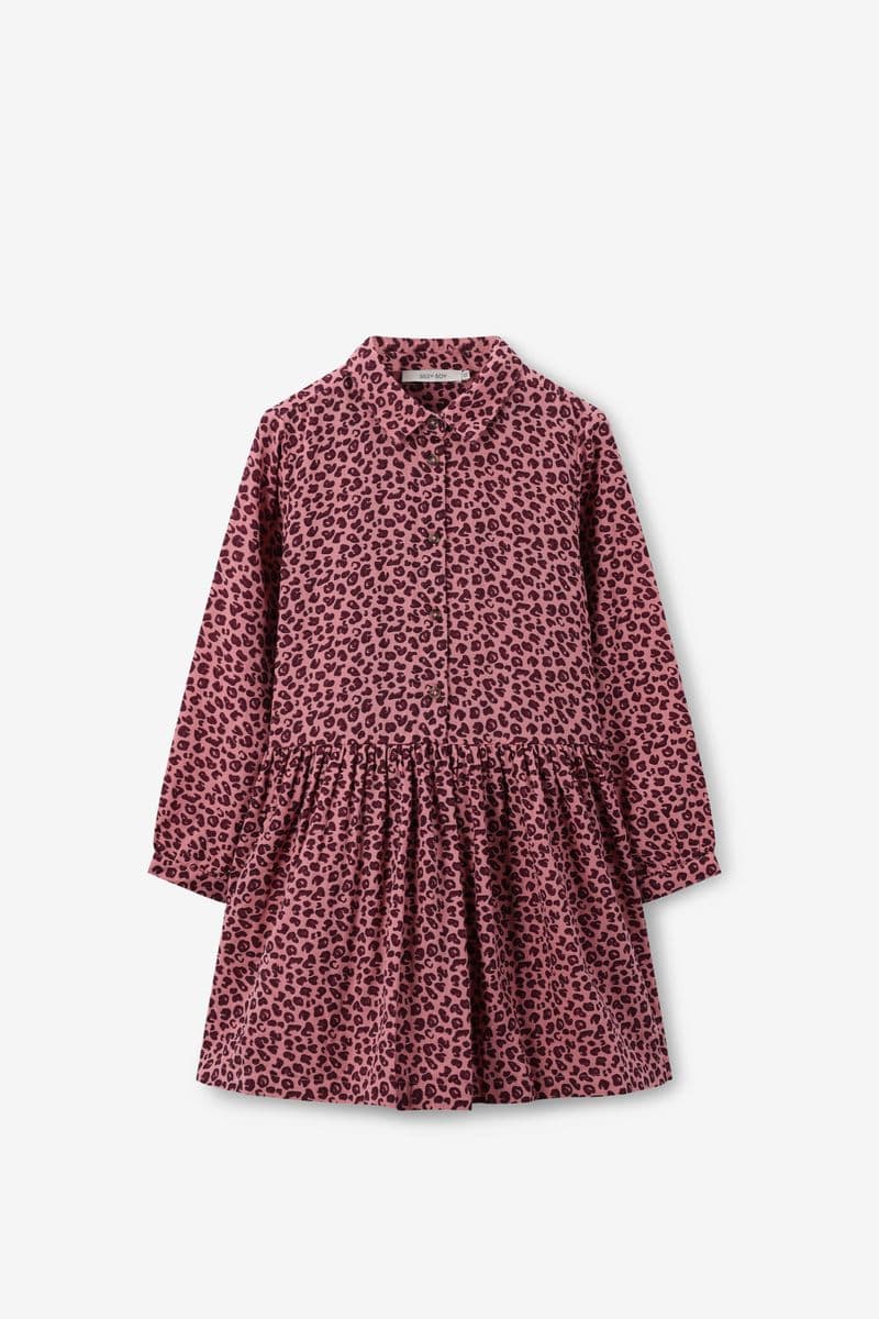 Robe Avec Imprimé Léopard - Rose
