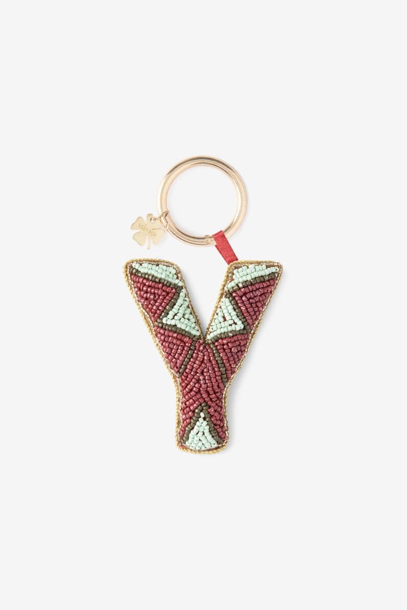 Charm De Sac Lettre Y - Rouge Foncé
