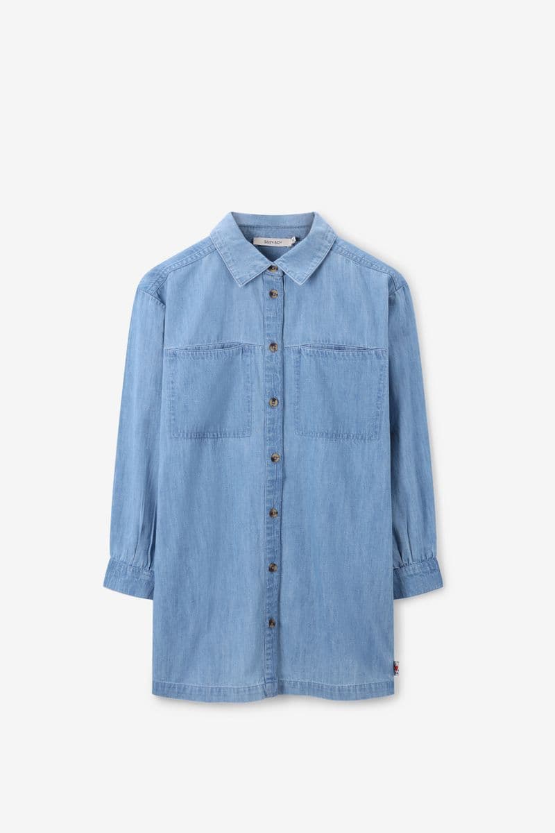 Blauwe Denim Jurk