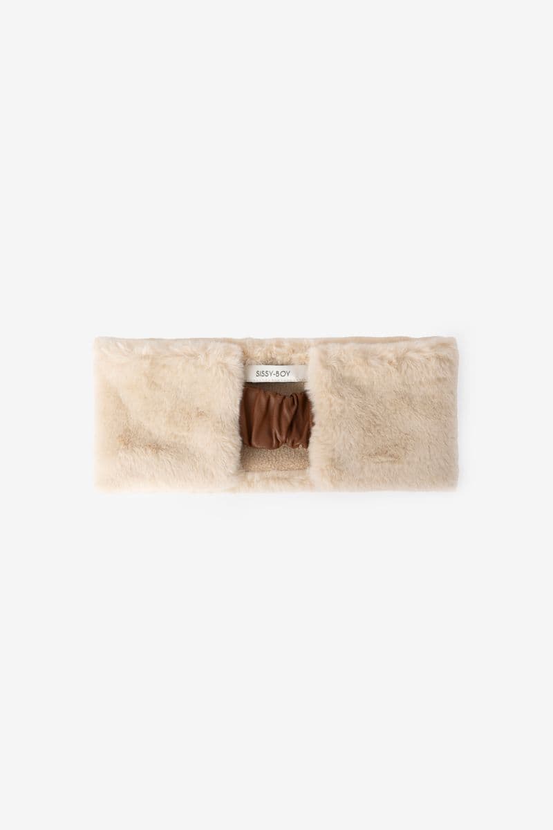 Bandeau En Fausse Fourrure - Beige